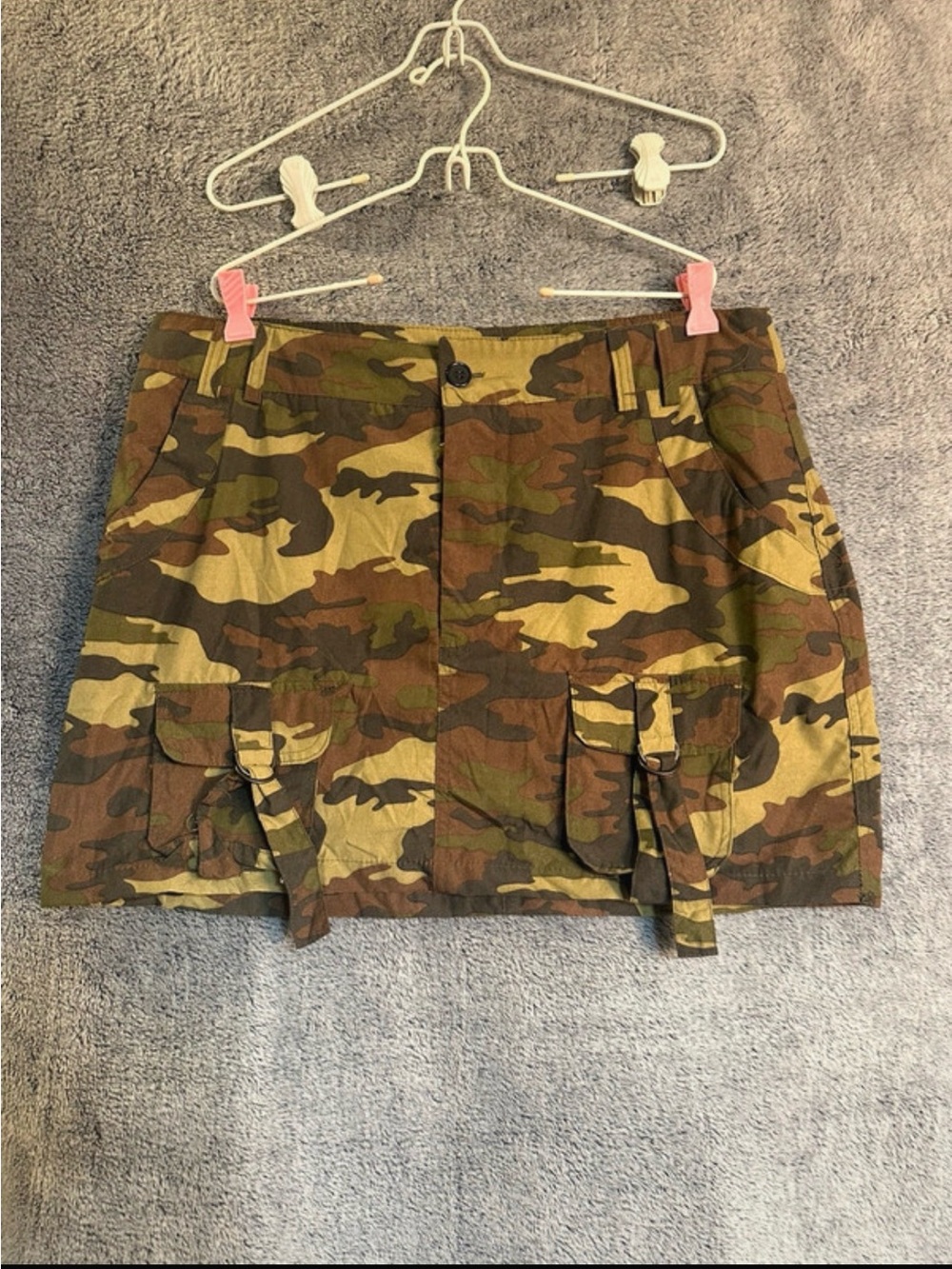 Y2K Vintage Dead Stock Charlotterusse NWT Camouflage Miniskirt Size XL RARE
